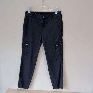 Athleta size 6 cargo pants very dark grey/faded black.